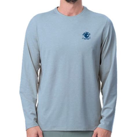 Sand Surf Co. Yin Yang Logo Hybrid Long Sleeve UV Shirt - Baby Blue