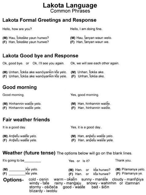 Image result for Sioux Language