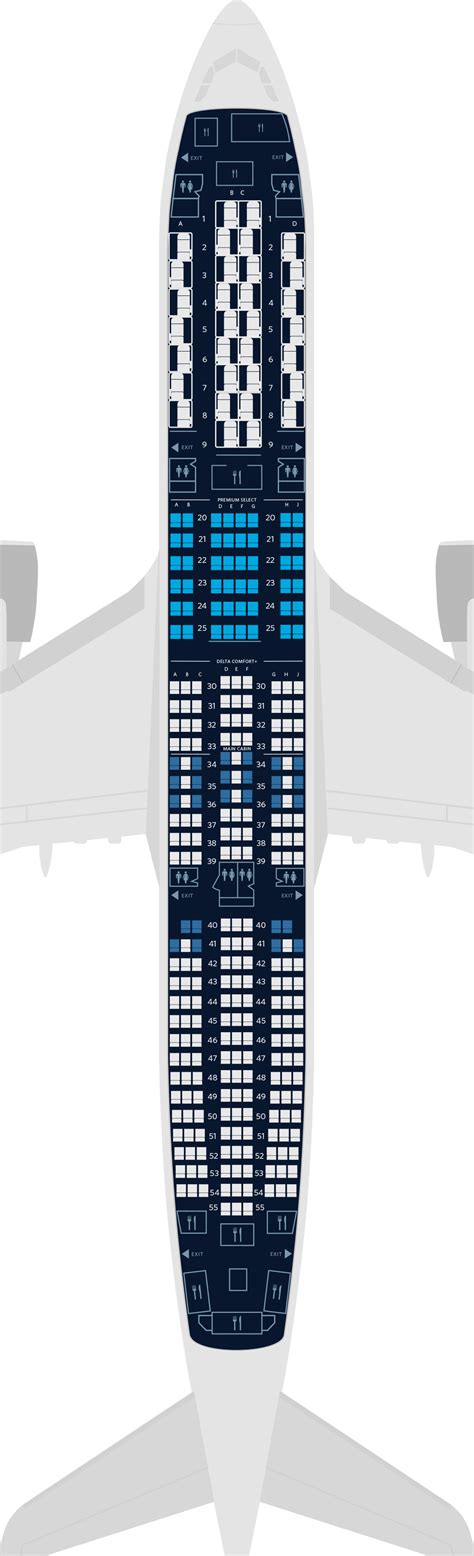 Airbus A350-900 Seat Maps, Specs & Amenities | Delta Air Lines