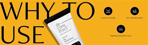 Deconstruct Face Gel Sunscreen SPF 50 + and PA+++ | Gel based sunscreen ...