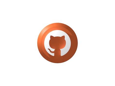 Bouton Icône 3D GitHub | Vecteur Premium