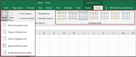 Excel PivotTable Format 的图像结果