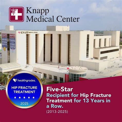 Knapp Medical Center's recognition as a five-star recipient for hip ...