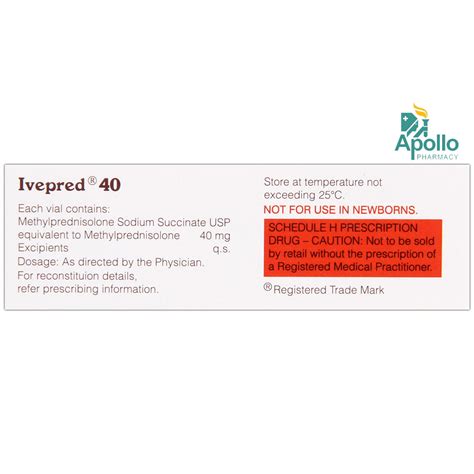 Ivepred 40 Injection 1's Price, Uses, Side Effects, Composition ...