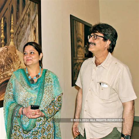 Ujma and Tariq Khan during a photography exhibition