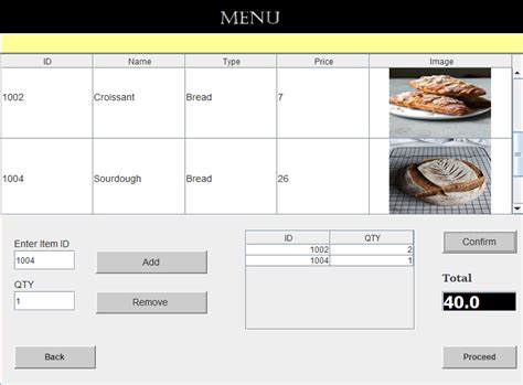JavaScript Bakery Project 的图像结果