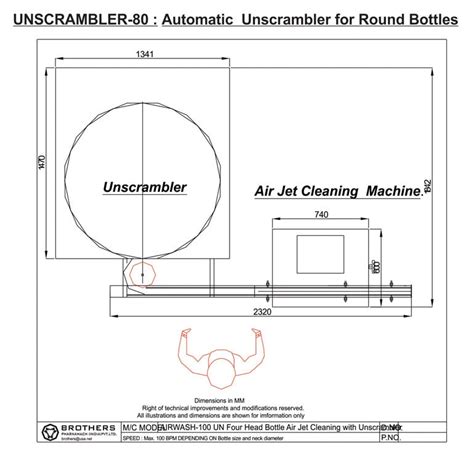 Automatic Unscrambler for Round Bottles - UNSCRAMBLER-80