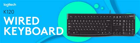 Logitech K120 Refurbished Wired Keyboard with Spill Resistant Design ...