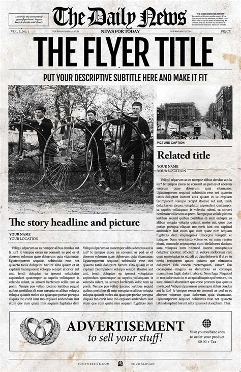 Image result for InDesign Newspaper Template