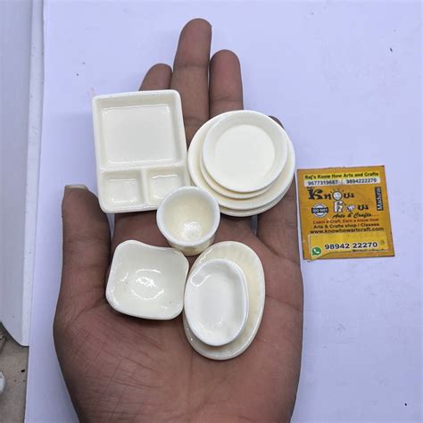 10pcs Mini Trays plates – KnowHowArtCraft