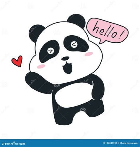 Image result for Cartoon Panda Hello