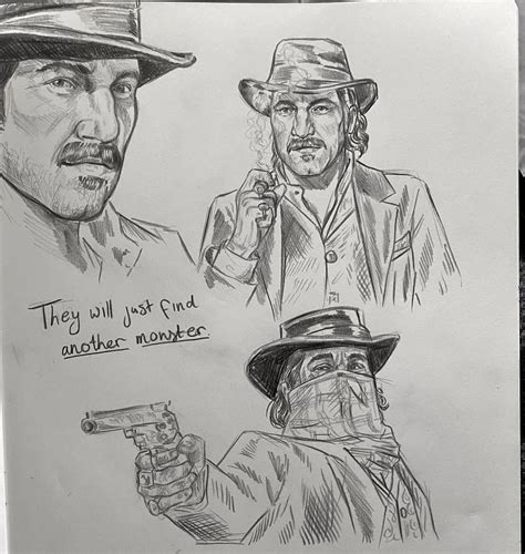 Some of the rdr2 art I made this week. :) : r/reddeadredemption2