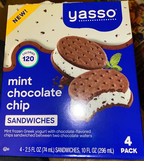 Yasso Mint Chocolate Chip Sandwiches