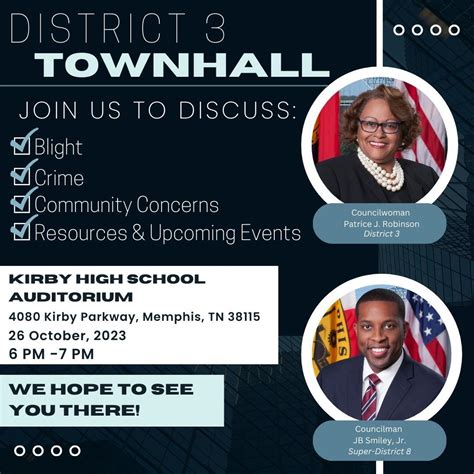 Join Us Tonight For A District 3 Town Hall Meeting!