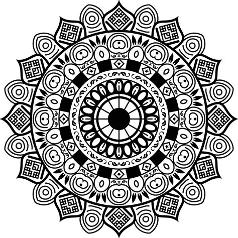 Mandala Art Black And White