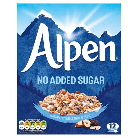 Alpen Muesli No Added Sugar 550g | Everyday & Family Cereal | Iceland Foods