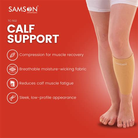 Samson Calf Support Sleeve – Compression & Comfort - SAMSON Orthopaedics
