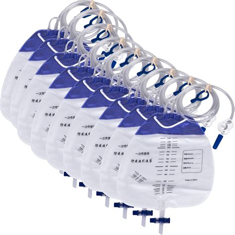 10 Pcs Urine Bags with 48" Tube Drainage, Performance Urinary Drainage ...