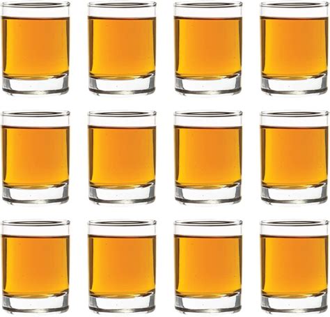 Amazon.com | Vikko 2.5 Ounce Shot Glasses, Set of 12 Small Liquor Glass ...