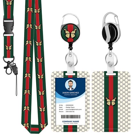 Lanyards for Id Badges, Retractable ID Badge Holder with Detachable Lanyard, Fashionable Badge ...