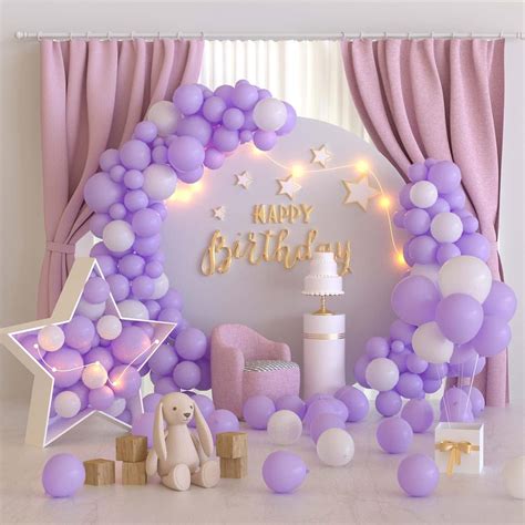 Buy TUPARKA Purple Balloons 102 Pcs Light Purple Balloons Garland Arch ...