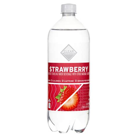 Diet info for STRAWBERRY FLAVORED SPARKLING WATER BEVERAGE, STRAWBERRY ...