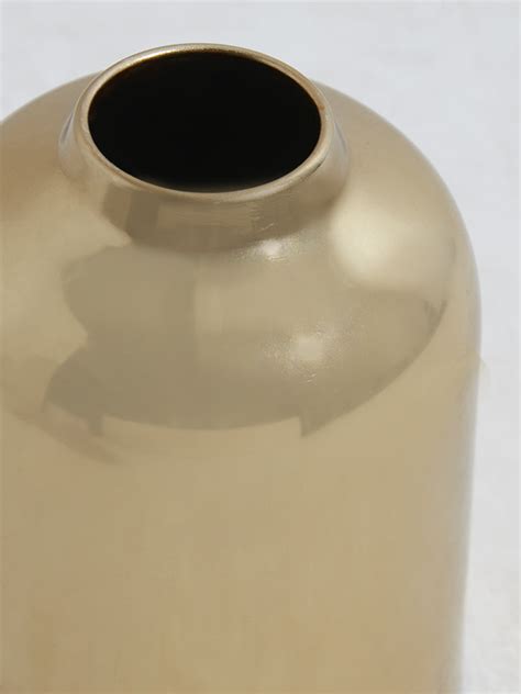 Buy Westside Home Gold Metal Vase from Westside