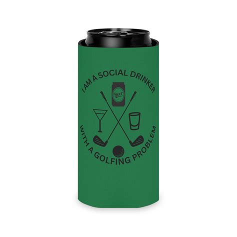 Golf Can Koozie Golf Cart Koozie Golf Bag Koozie 2 Sizes 2 Colors i Am ...