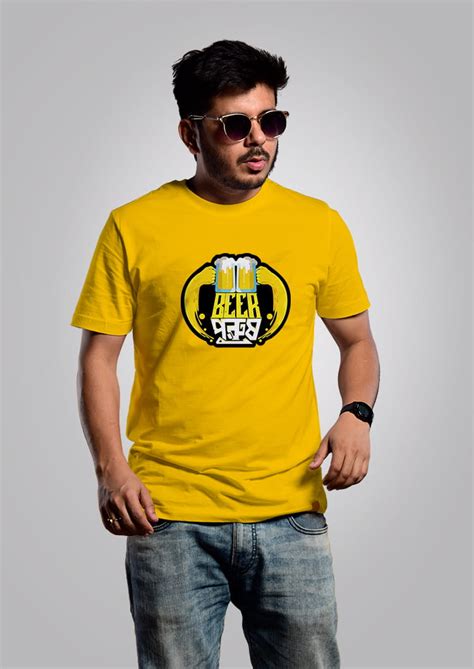 Buy Bengali Graphic Beer Purush - Bengali Graphic T-shirt – Bongmade