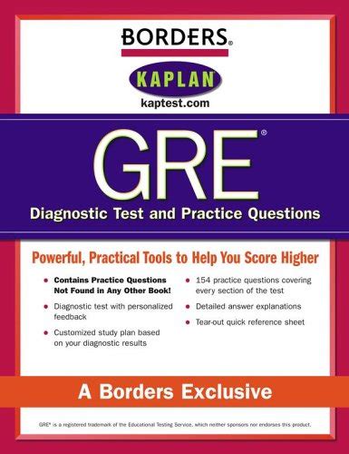 Buy Borders GRE Diagnostic Tests and Practice Questions, Second Edition ...