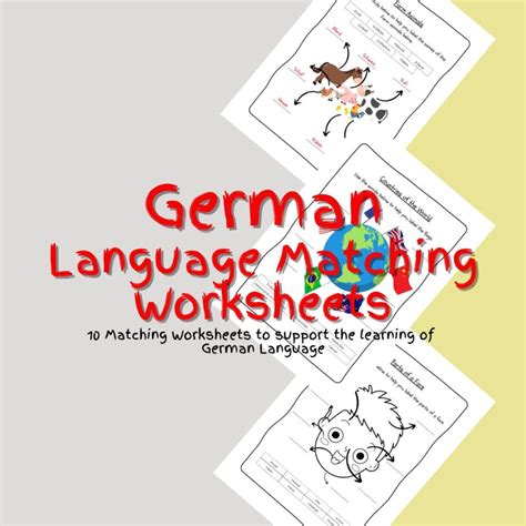 Image result for German Language Worksheets