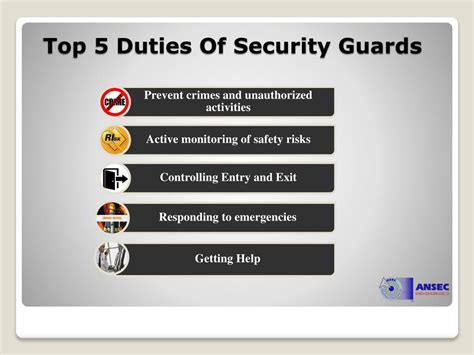 PPT - Top 5 Duties Of Security Guard PowerPoint Presentation, free download - ID:7473023
