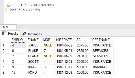 Select Where SQL 的图像结果