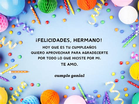 Feliz Cumpleaños Aun Hermano