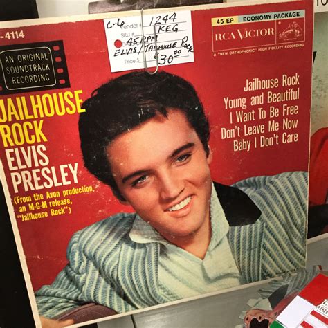 Elvis Presley EP extended play vinyl records. Four different with picture sleeve in Case 6 $30 ...