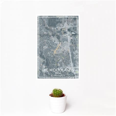 The Woodlands - Texas Map Print in Afternoon — JACE Maps