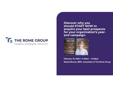 The Rome Group - Insights, Strategies and Solutions