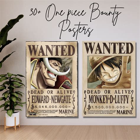 One Piece Bounty Posters