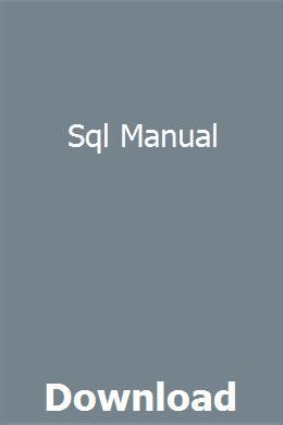 Image result for SQL Manual Handbook