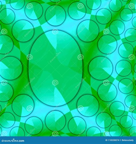 Neon Green Teal Background Light Neon Effect with Circles Stock ...