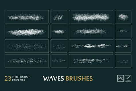 Waves Photoshop Brushes – MasterBundles
