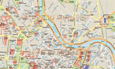royalty free vienna illustrator vector format city map
