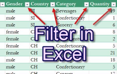 Excel 365 Filter Tutorial 的图像结果