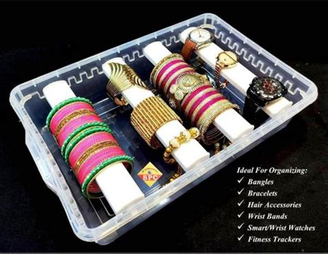 prisma collection adjustable 4 rod Bangle Box Chudi Set Organizer ...