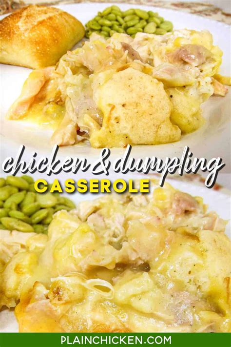 Chicken & Dumpling Casserole - Plain Chicken