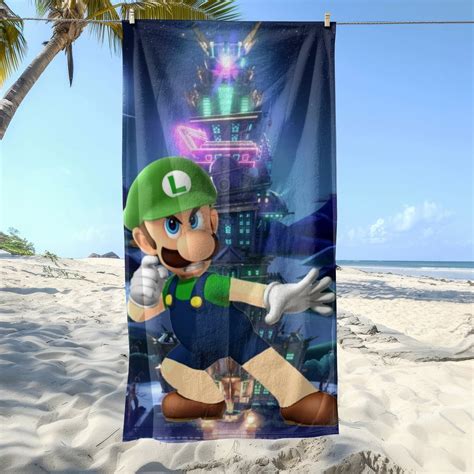 luigis mansion Gifts Beach Towel for Women Girl Birthday Inspired Fan ...