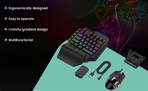 Amazon.in: Buy JHT One Hand Non Mechanical Gaming Keyboard and Backlit ...