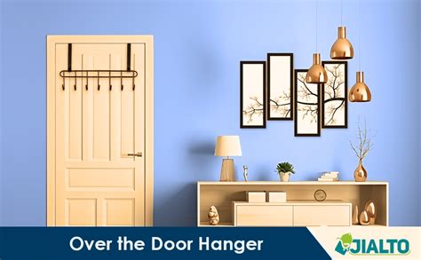 JIALTO Steel Over The Door Hook Hanger, Wall Hanger for Clothes with ...