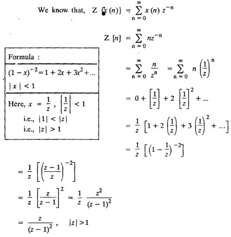 Image result for Z-Transforms Recurrence Formula