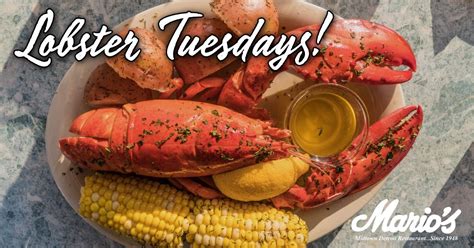Lobster Tuesdays at Marios!, Mario's, Detroit, 11 June 2024 | AllEvents.in
